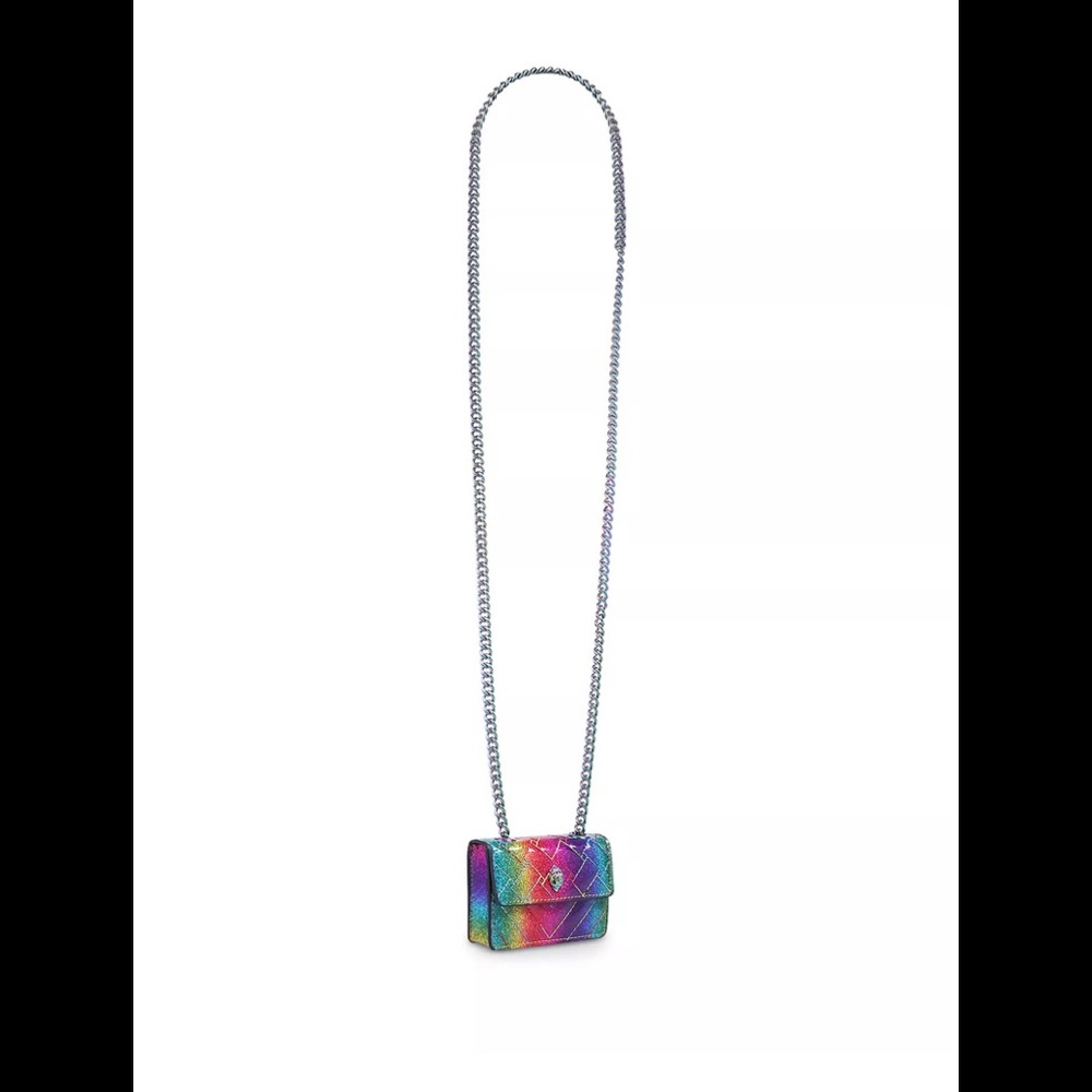 NWT Kurt Geiger London Rainbow Micro Kensington Shoulder Bag - Picture 9 of 9